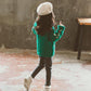 Fashion Long Sleeve Knit Cardigan Spring Slim V-neck Older Children Sweater Jacket