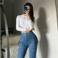 Women High Waist Jeans Woman Sexy Black Blue Elastic Skinny Pencil Pants Female Plus Size Zipper Wash Denim Trousers Girl