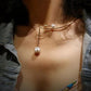 Pearl Necklace Pendant Clavicle Collar Neck Chain Jewelry Chokers for Girl Gold Choker Personalized Chain Necklaces Pendant Necklaces Women's Gifts