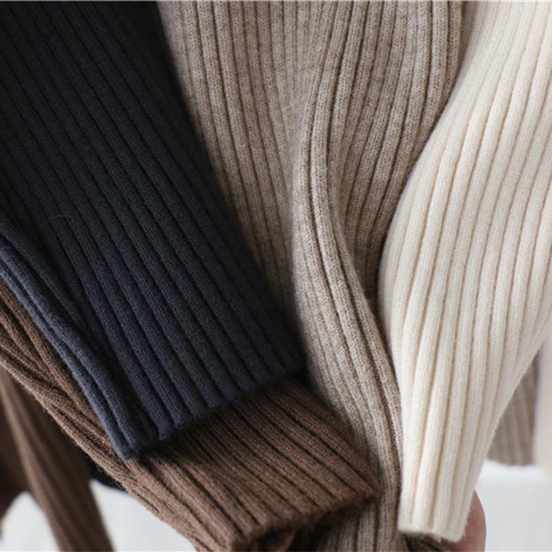Lady Knittes Dress Autumn Winter Sweater Tops  Loose Lazy Women Knit Skirt Short Dress Base Dress
