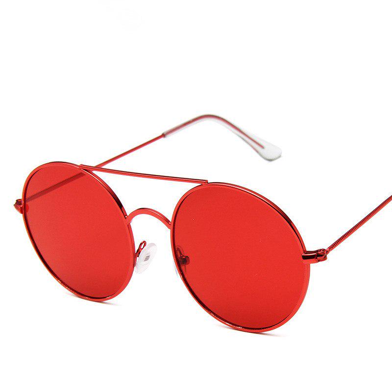 Vintage Round Sunglasses Men Women 2019 Fashion Metal Sun glasses Small Circle Sunglass Reflective M