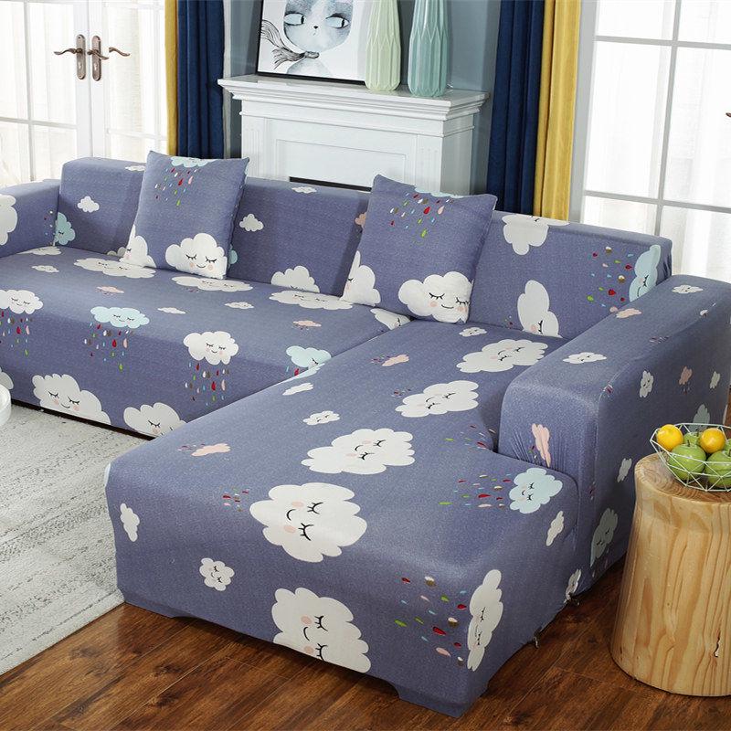 Sofa Cover Elastic Couch Cover for Sofa Sectional L Shaped Sofa Cover Chaise Longue for Living Room