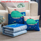 Coral Velvet Dual-purpose Pillow Variable Quilt Winter Home Sofa Pillow Car Warming Tool