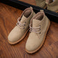 Men Boots Anti-Skidding Leather Shoes Men Autumn Winter Men Shoes Short Snow Boots Durable Outsole
