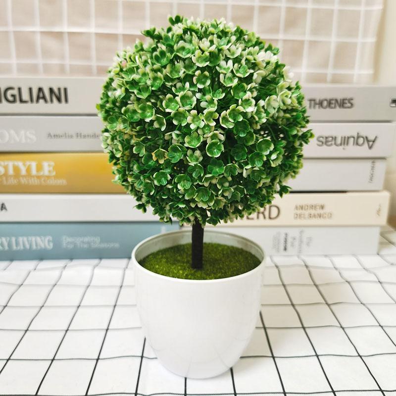 Home Garden Decor Fashion Multicolor Artificial Plastic Plant Bonsai