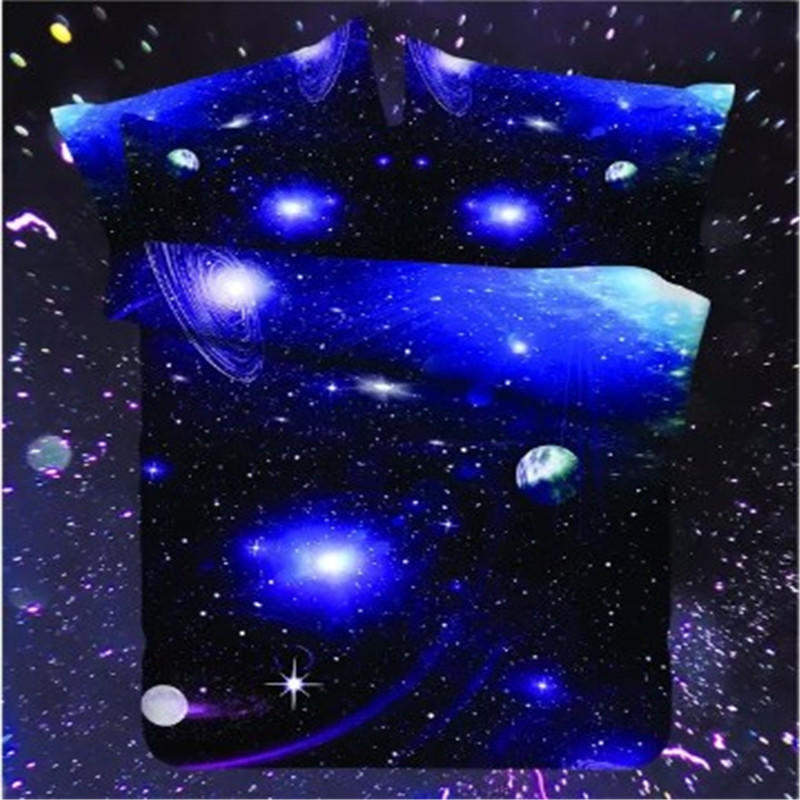 WTEMPO Starry Sky 3d Oil Painting 3/4pcs Bedding Sets Queen Size Bedding Set Comforter Cover