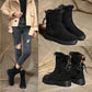 Snow Boots Women Winter Korean Version Plus Velvet Warm In Tube Cotton Shoes Soft Bottom Non-slip Thick Bottom Ankle Boots Women
