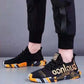 Autumn and Winter Fleece Men's Shoes Casual Breathable Sports Running Shoes Cloth Shoes Low Shoes