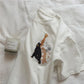Women Short Sleeve T-shirts Loose Casual Animal Embroidery O-neck Korean Style Fashion All-matchTee