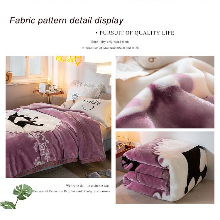 Coral Fleece Blanket Double-thickened French Fleece Sheets Double-sided Fleece Duvet Keeps Warm In Autumn and Winter