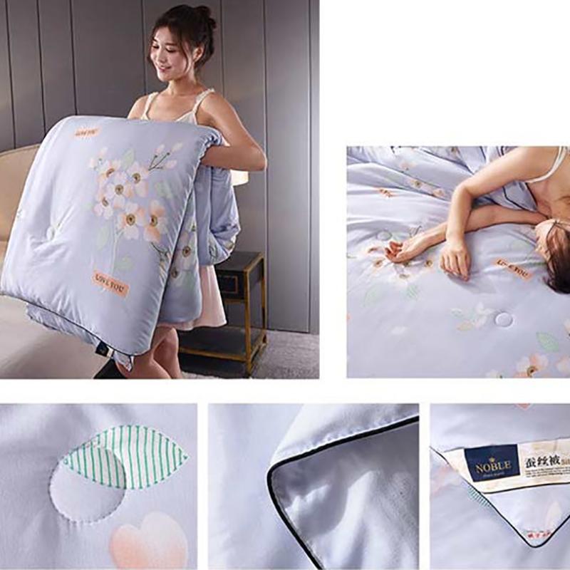 Summer Cotton Air-conditioning Quilt 100% Mulberry Silk Quilt Single Double Summer Thin Quilt