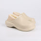 Waterproof Cotton Slippers for Women Winter Indoor and Outdoor Cute Plus Velvet Warm Shoes for Home Non-slip Wool Slippers