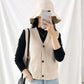 Spring and Autumn V-neck Loose Waistcoat Casual Slimming Cardigan Sweater Sleeveless Knitted Female Top