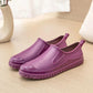 Pumps Ladies Anti-Slip Water Shoes Short Tube Car Wash Kitchen Work Rain Boots Flat Bottom Wear-resistant Embossed Design