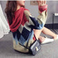 Pofulove hedging loose autumn and winter new bright silk lazy wind knitted small fresh and sweet