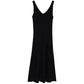 Suspender Knitted Dress Female Summer Slim Elegant Vest Long Ice Silk Slim Bottom Casual Dress