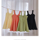 Children Dress Girls Summer Suspender Skirt Dress Korean Princess Dress with Flashing Solid Color Tube Top A-line Dress