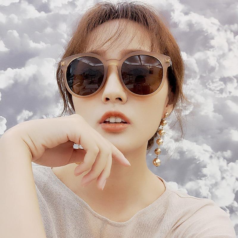 New Arrive Round Sunglasses Women Brand Designer Summer Beach Driving Sun Glasses Fashion Summer Gaf