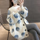 Trendy Wild Loose Knitted Cardigan Top Plus Size Women's Clothing Knitted Sweater Women's Jacket