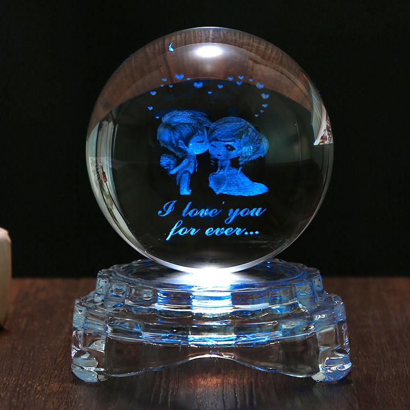 Christmas birthday present Christmas present Room decoration Christmas Crystal ball