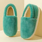 Winter House Women Fur Slippers Soft Memory Foam Sole Cute Cartoon Bedroom Ladies Fluffy Slippers Couples Plush Shoes