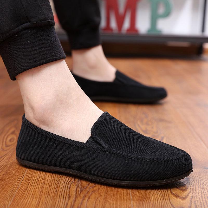 Pair of Shoes New Men's Leisure Pedal Shoes Casual Canvas Shoes Men Loafers Shoes