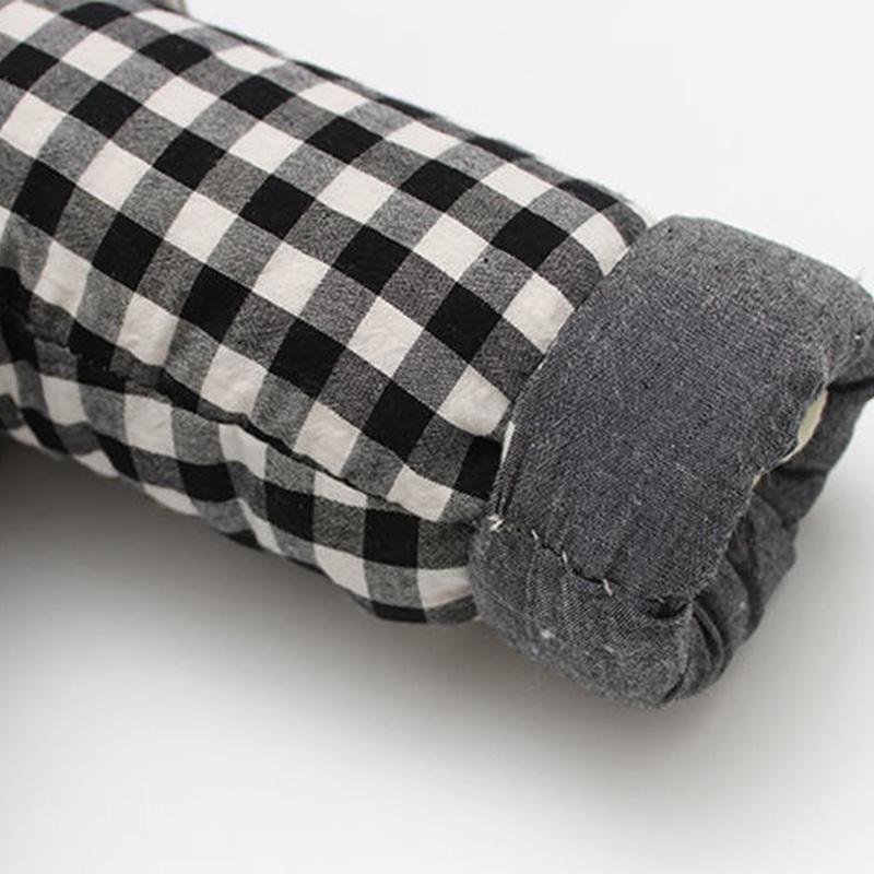 Baby Handmade Cotton-padded Clothes Washed Cotton Plaid Pure Cotton Children's Padded Jacket Cotton Trousers Suit Boys and Girls Autumn Winter Suits