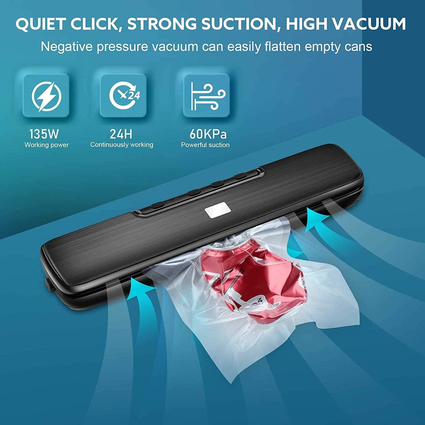 Dry and Wet Small Food Household Vacuum Sealer Kitchen Fresh-keeping Machine Vacuum Packaging Machine