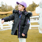 Girls Mid-length Warm Down Jacket Korean Version of Thick and Velvet Windproof Winter Jacket