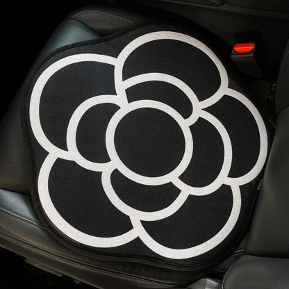 1pc Car Cushion Camellia Personality Creative Four Seasons General Flax Single Car Soft Cushion