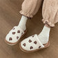 Cute Bear Slippers Autumn and Winter Warm Casual Flat Shoes Indoor Non-slip Cotton Shoes Soft Shoes