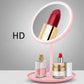5 Times Magnifying Glass 3 Levels Ligthing LED Makeup Mirror Portable Travel Desktop Mirror Adjustable Touch Screen USB Charging