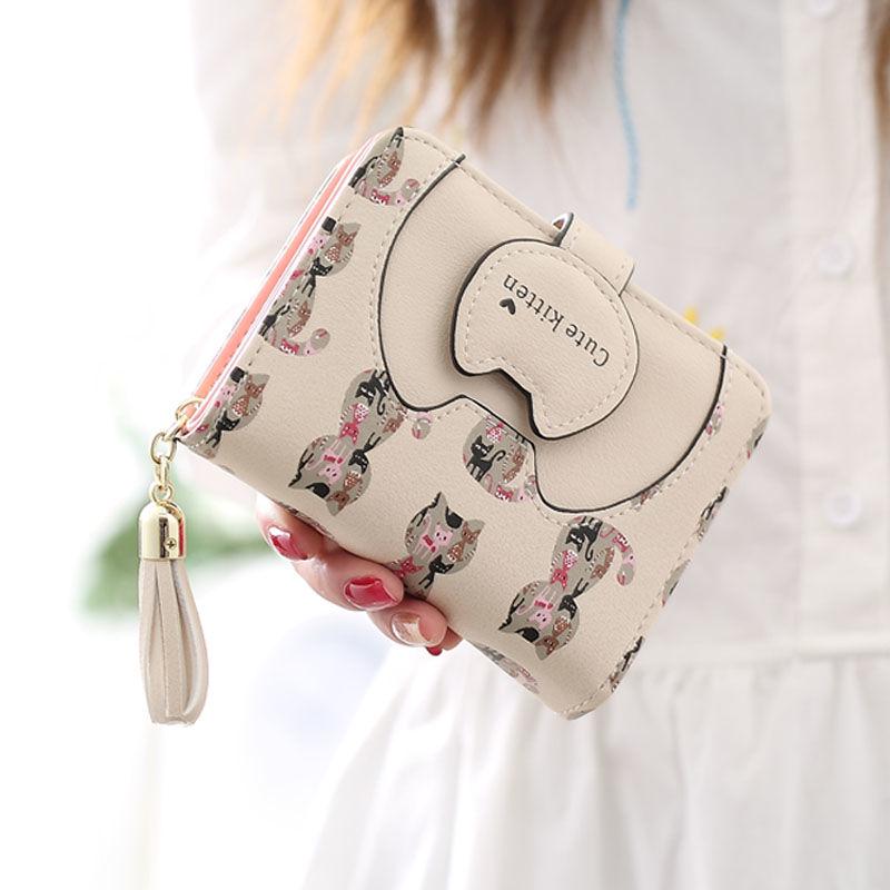 Wallet Girl Student Short Kitty Mini-change Wallet Girl Student Card Lady Wallet