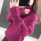 Sweater Women's Turtleneck Knitwear Pullover Loose Korean Version Pure Color Ladies Trending Sweater Autumn and Winter Top