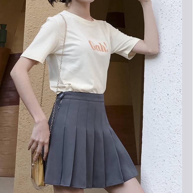 XS-2XL Women Pleated Skirt Short Skirt Student Anti-Lightening Thin Skirt Sexy High Waist Mini Skirt