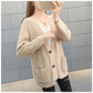 Spring and Autumn Knitted Sweater Cardigan Casual Jacket Thick Loose Young Women's Top