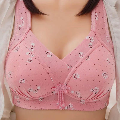Ladies Large Size Underwear No Steel Ring Tube Top Gathering Receiving Breast Bra Anti-sagging Beautiful Back Bra