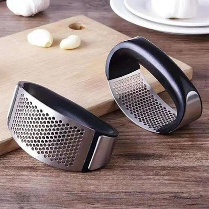 Household Garlic Peeler Stainless Steel Minced Garlic Production Tool Circular Manual Garlic Pounding Tool Garlic Minced Garlic Press