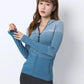 Hooded Cardigan Slim Fit Yoga Clothes Women's Long-sleeved Professional Sports Jacket Morning Running Outdoor Fitness