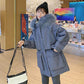 Autumn and Winter Thick Coat Women's Mid-length Fashion Casual Wild Large Fur Collar