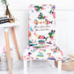 2/4/6pcs Printed Dining Chair Cover Stretch Anti-dirty Elastic Seat Cover Used for Wedding Party Home Kitchen Dining Room Office Living Room