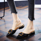 35-39 Summer Women All-match Shiny Slippers Outdoor Diamond High Heels Bohemian Beach Wear-resistant Non-slip Office Lady Pointed Sandals