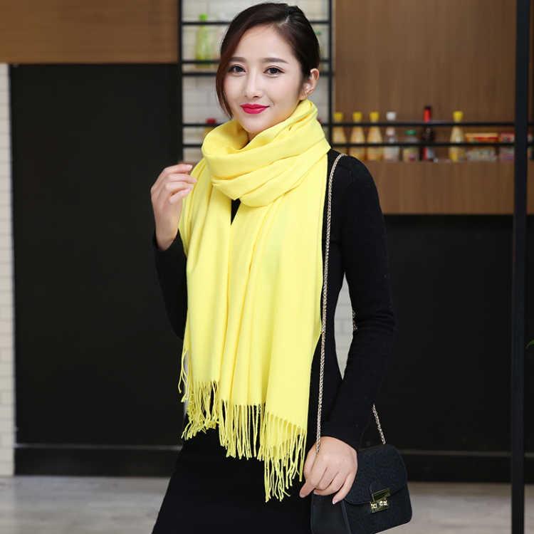 Winter Women Scarf Thin Shawls and Wraps Lady Long Cashmere Pashmina Cashmere Shawl Head Scarves