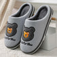 Winter Home Warm Indoor Cotton Slippers Couple Thick Non-slip Slippers