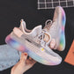 Rainbow Bottom Mesh Breathable Women's Shoes Korean Style All-match Running Sneakers for Students Fashion Casual Clearance Women's Shoes