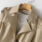 Women's Windbreaker Autumn Coat Korean Style Slim Mid-length Windbreaker Women's Coat