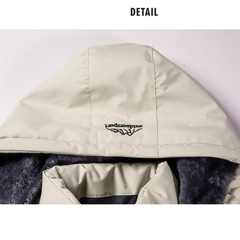 Men's and Women's Outdoor Jackets Windproof and Waterproof Winter Mountaineering Outdoor Clothing Plus Velvet Thickening Couple Jackets