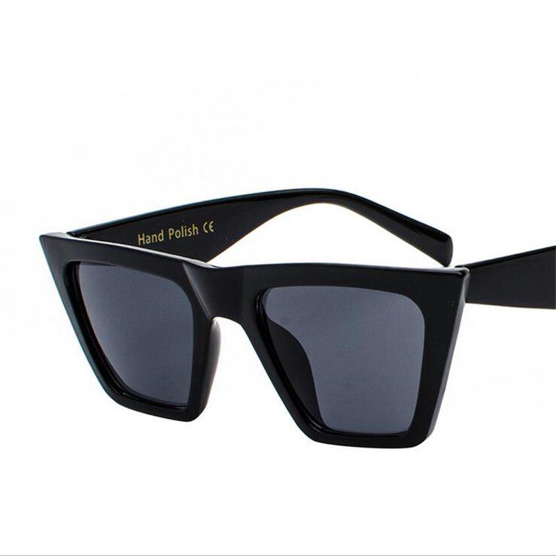 WTEMPO New Personality Leopard Frame Cat Eye Sunglasses Women Brand Designer Transparent Colorful Fr