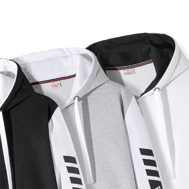 Autumn and Winter Jacket Men's Thickened Plus Fleece Hooded Jacket Trend Youth Cardigan Baseball Uniform Jacket