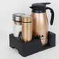 12V/24V 800ml Car Stainless Steel Electric Heating Kettle Set Temperature Insulation Pot Coffee Tea Water Heating Pot